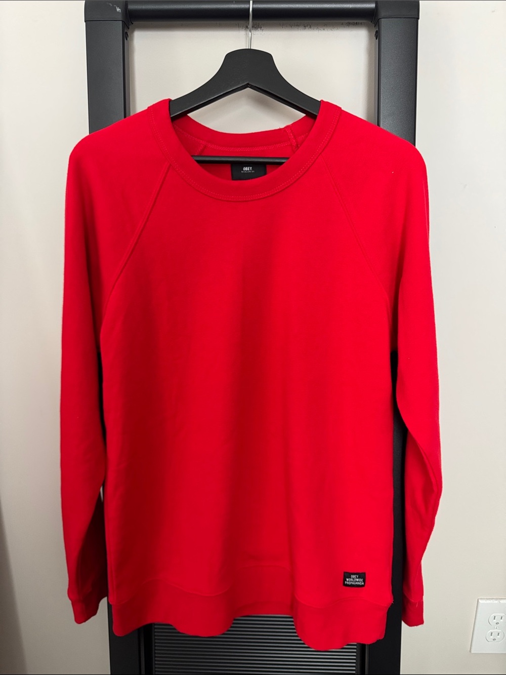 Obey Red Crewneck Sweatshirt